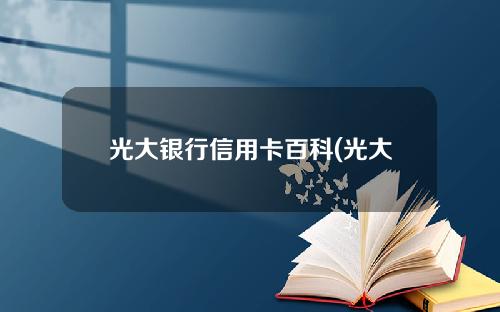 光大银行信用卡百科(光大银卡信用卡)