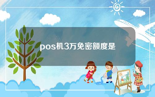 pos机3万免密额度是