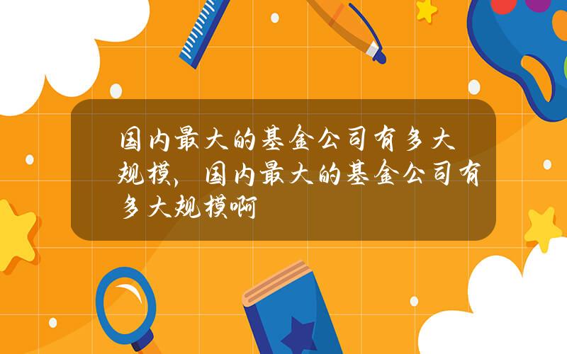 国内最大的基金公司有多大规模，国内最大的基金公司有多大规模啊