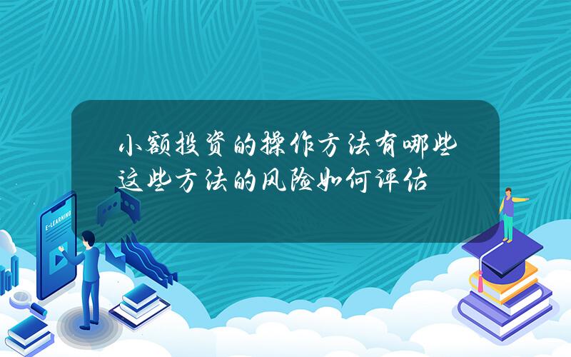 小额投资的操作方法有哪些？这些方法的风险如何评估？