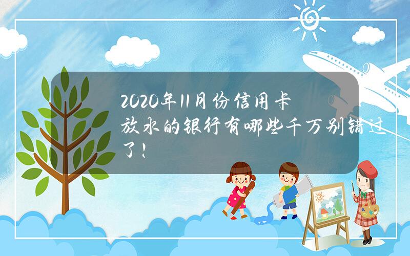 2020年11月份信用卡放水的银行有哪些？千万别错过了！