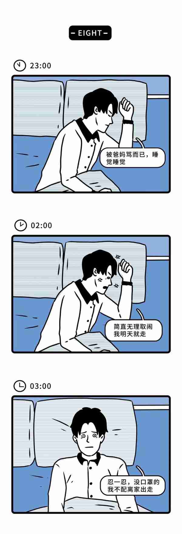 现代男生女生在床上都会想些什么！（漫画）