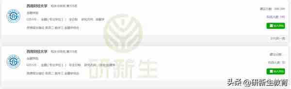 24/25考研择校︱西南财经大学金融专硕考情分析！