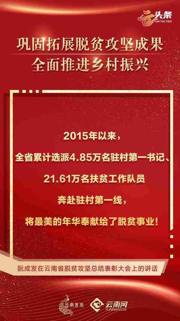 云头条｜云南省脱贫攻坚总结表彰大会金句来了！这些话振奋人心