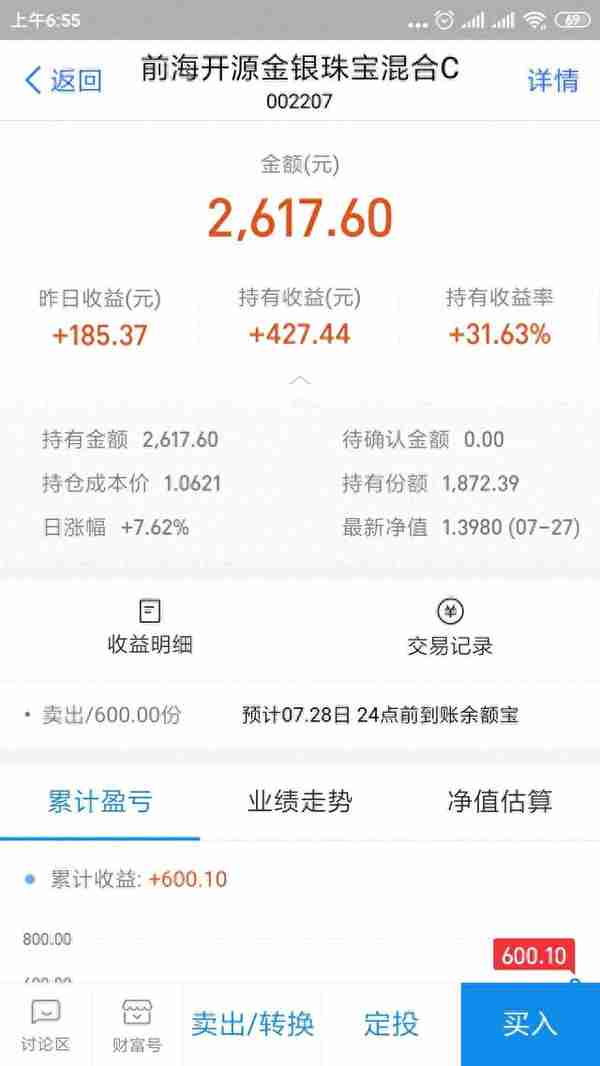 三女一男的理财日记，理财的第738天！27日收益+0.86%